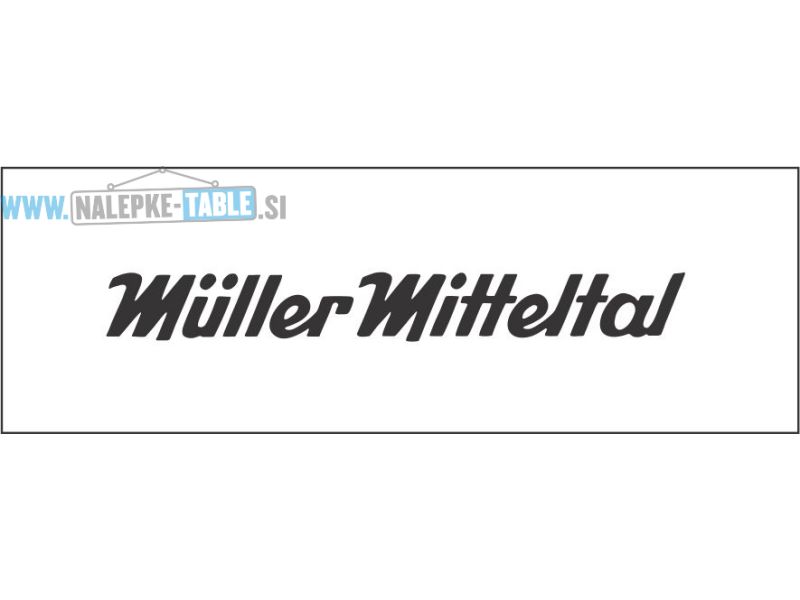 Nalepka Muller Mitteltal