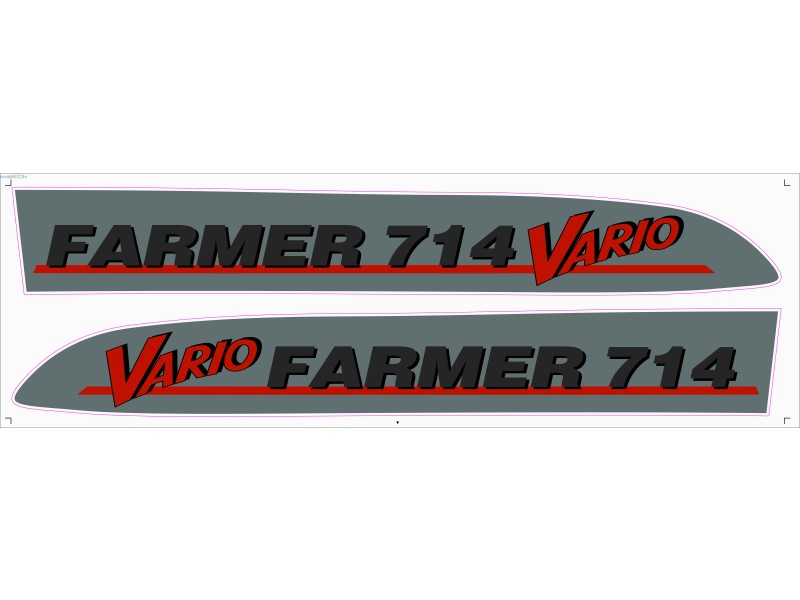 Nalepka FENDT Farmer Vario 714