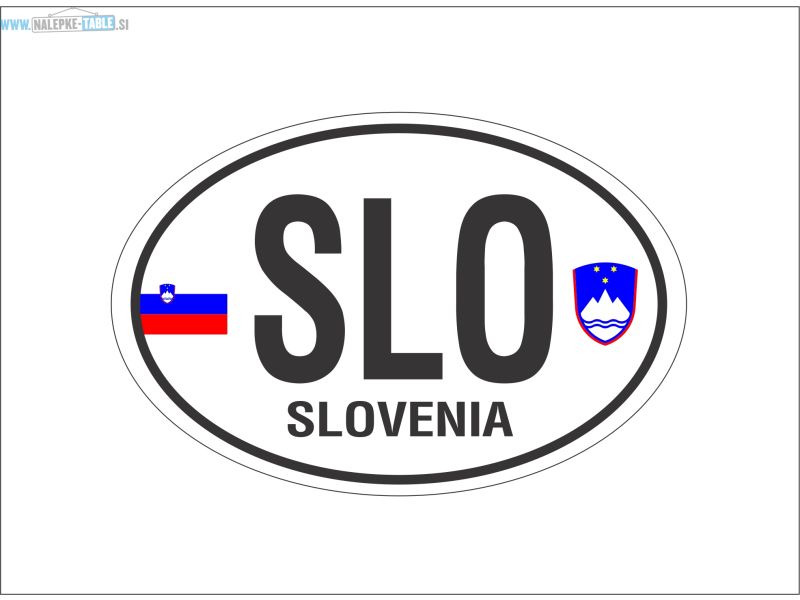 Nalepka za na avto SLO