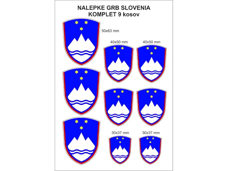 Nalepke GRB Slovenija