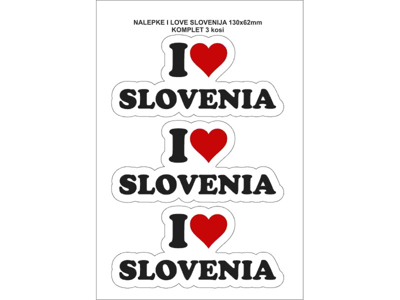 NALEPKE I LOVE SLOVENIJA
