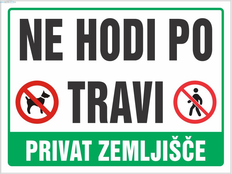 Ne hodi po travi privat