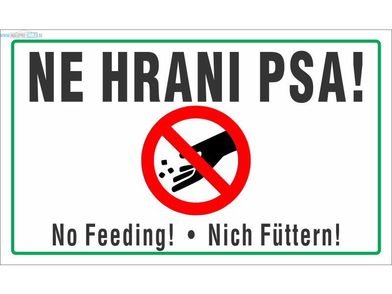 Ne hrani psa