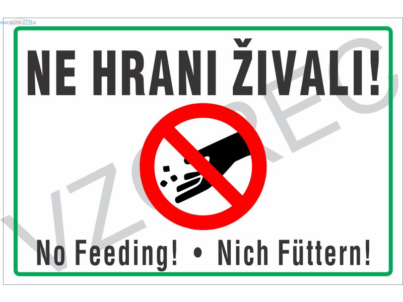 Ne hrani živali