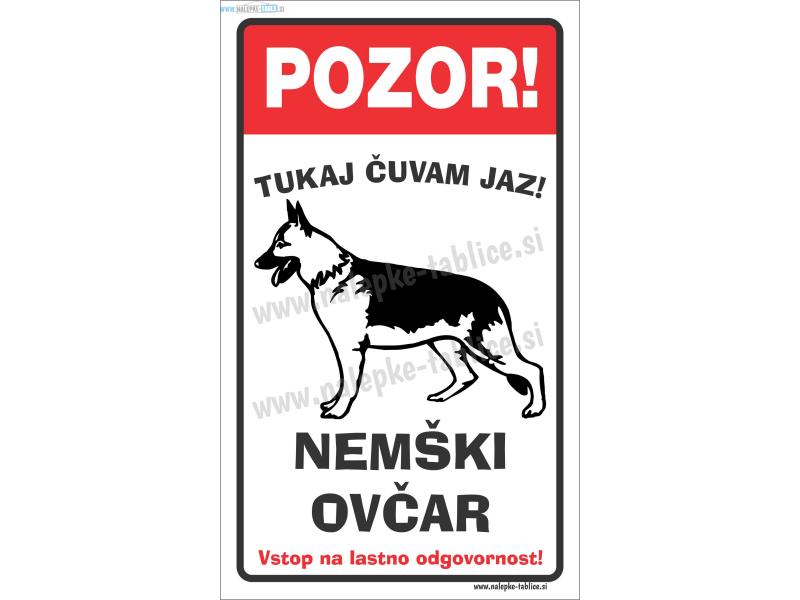 Nemški ovčar pokončna