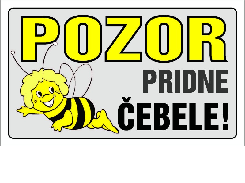 POZOR PRIDNE ČEBELE