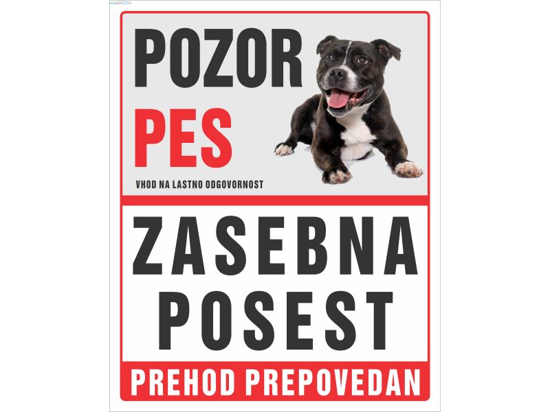 Pozor pes zasebna posest