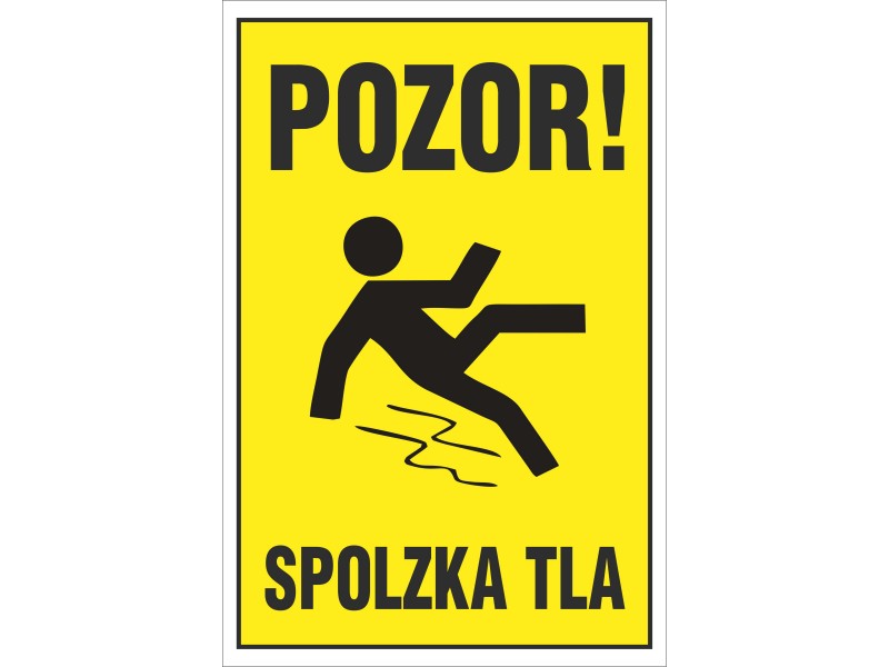 POZOR SPOLZKA TLA