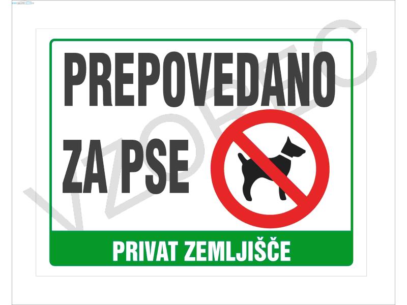 Prepovedano za pse