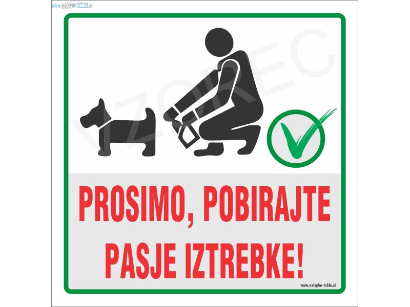 Prosim pobirajte pasje iztrebke