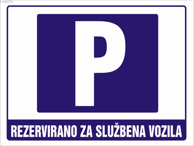 Parkiranje rezervirano za službena vozila