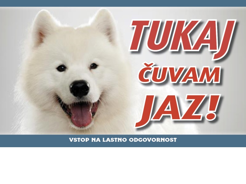 SAMOJED TABLICA ZA PSA