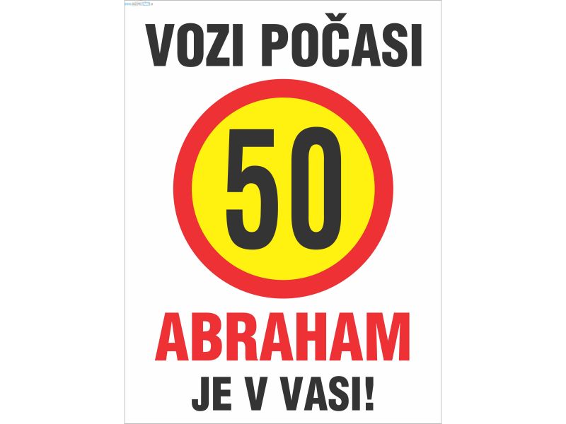 Tabla vozi počasi abraham je v vasi