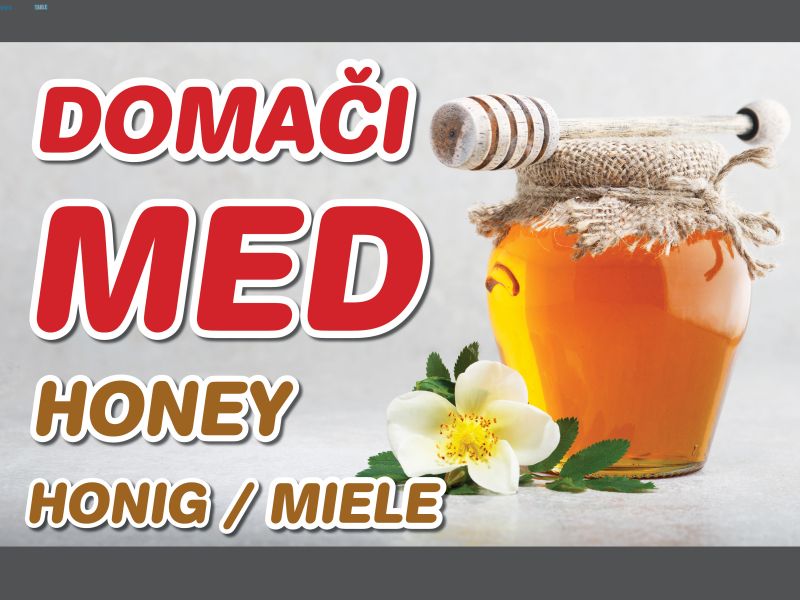 DOMAČI MED tabla