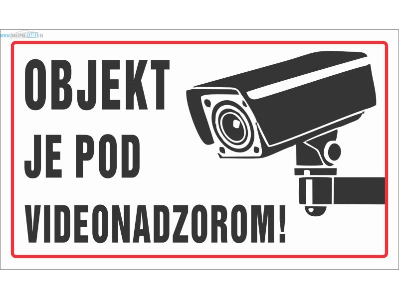 Objekt je pod video nadzorom