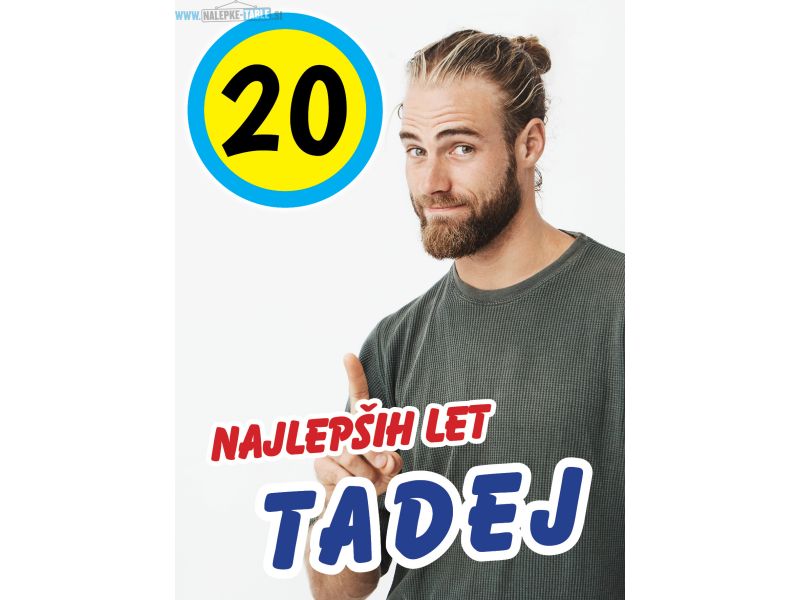 Tabla rojstni dan 20 let