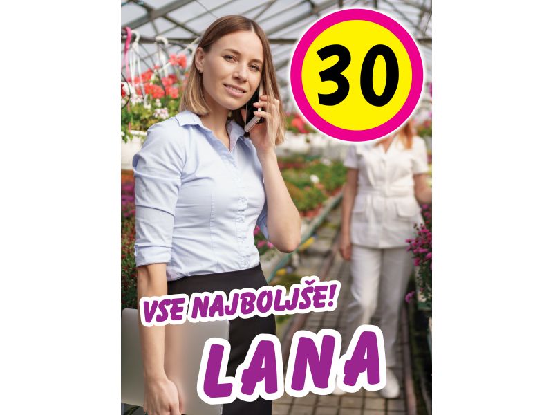 Tabla rojstni dan ženska 30 let