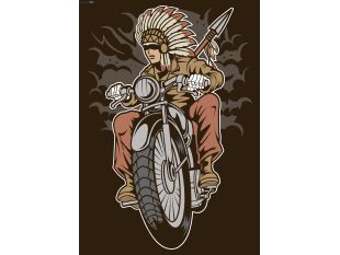 Indian Native Biker