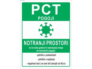 PCT pogoji