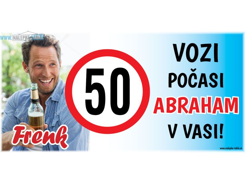 Transparent Abraham 50 let