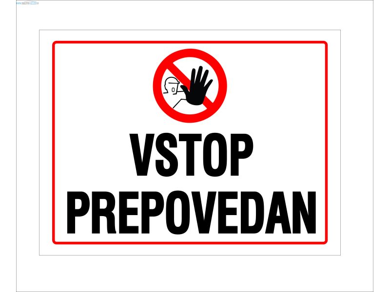 Vstop prepovedan