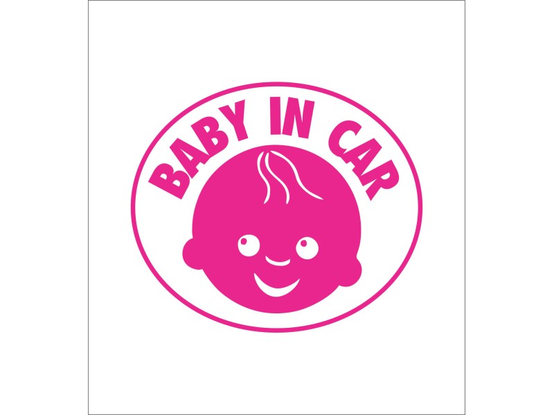 NALEPKA BABY IN CAR