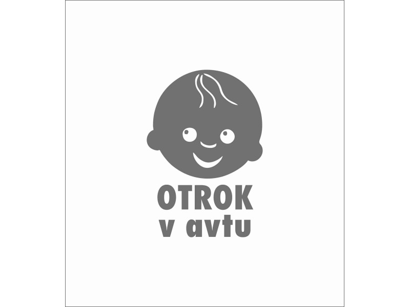 NALEPKA OTROK V AVTU